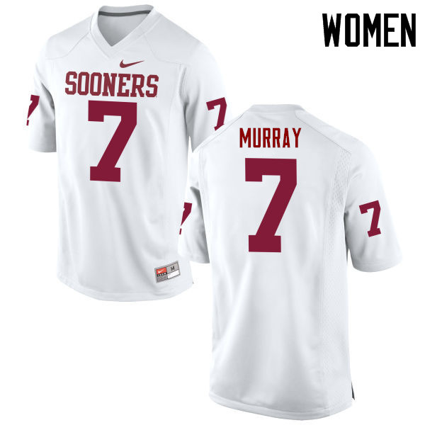 Women Oklahoma Sooners #7 DeMarco Murray College Football Jerseys Game-White - Click Image to Close